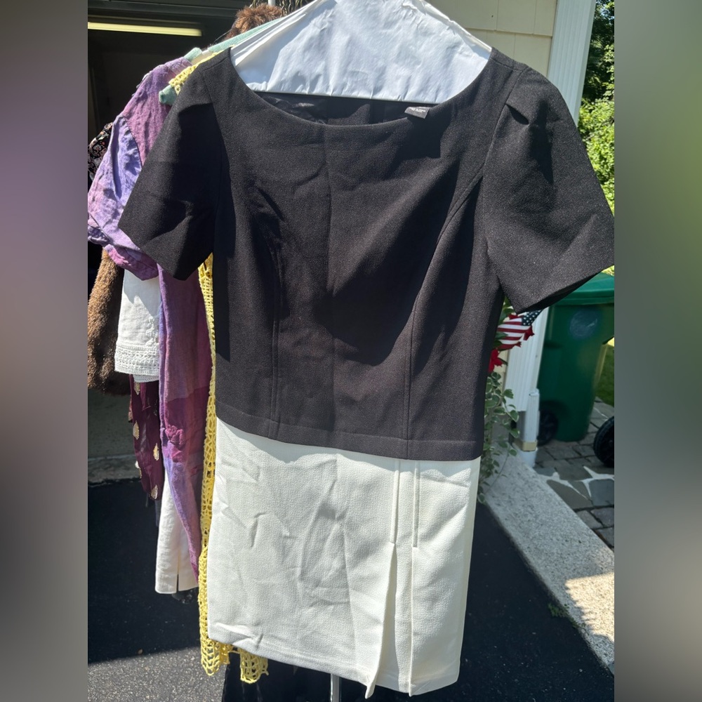 White House Black Market Black and White mini Dress